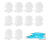 Generisch Spugna sporca, 10 pezzi, riutilizzabile, assorbente, assorbente, olio e sporco, per vasca da bagno, cucina, bagno, casa, piscina esterna