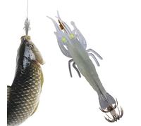 Generisch Squid Jig per la pesca in acqua salata, accessorio da pesca a più ami morbido e realistico, esca da pesca luminosa, per principianti, papà, appassionati, mariti, , rive, ecc