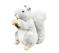 Generisch Squirrel Plush Toy, Big Tail Squirrel, Animal Plush with Soft, Cute Cuddle Doll, Home Decor Accessory with Huggable Design, Room Ornament for Living Room Bedroom for Dorm Table Shelf