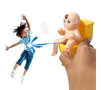 Generisch Squirt Wee Pee Boy Giocattolo - Bambini difficile tiro di acqua seduto sul water,Novità Pee Boy Squirter giocattolo sparare acqua seduto sul water, regalo Joke