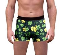 Generisch St Patrick's Day Fancy Dress - Pantaloncini con stampa Saint Pat, da uomo, a vita media