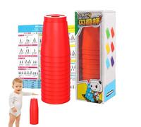 Generisch Stacking Cups Game - 9,25 pollici Speed Stacking Cup | ABS Nesting Game Toy - Colorful Stackings Games improving Hand Eye Coordination and Motor Skills ideal for Family Party competitions