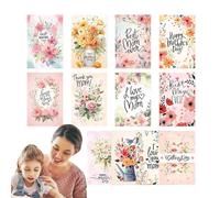 Generisch Stampe per cartoline - Biglietto per la festa della mamma | Cartoline di benvenuto per la mamma | Apprezzamento forte della figlia Son Paper Cards per le vacanze in famiglia | Note di