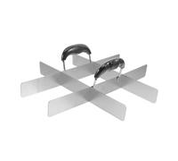 Generisch Stampino quadrato - Stampo in acciaio suddiviso con 9/12 scomparti | Stampo per dolci, biscotti, cucina, sala da pranzo, festa di compleanno, casa, picnic