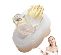 Generisch Stampo a forma di Buddha in preghiera 3D per candele in preghiera | Metti per benedizioni e preghiere, stampo in silicone, decorazione fai da te per statue in gesso
