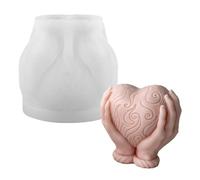 Generisch Stampo in Silicone per Candele - San Mantiene L'Amore a Forma di Mano, stampi in Silicone per Gesso Rapidamente sformabili, Decorazione per la casa, aromaterapia,