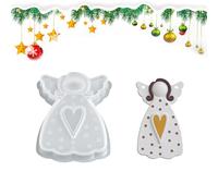 Generisch Stampo in silicone per colata natalizia, ornamenti da appendere, per calcestruzzo, per officine, attività del fine settimana, fai da te, insegnanti d'arte, amanti del fai da te