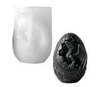 Generisch Stampo per candele, riutilizzabile, antistrappo, in silicone, a forma di di drago, in silicone per gesso, cioccolato, fai da te, scrivania, decorazione per stanze, dormitorio