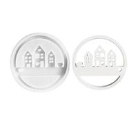 Generisch Stampo per casa in resina - Stampo in silicone a forma di casa | anello rotondo a forma di cuore per decorazione della casa, produzione di gesso, stampo in argilla