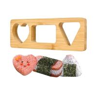 Generisch Stampo per palline di riso, strumento per la preparazione del sushi, antiaderente, in legno, per cucina, snack, casa, scuola, feste, campeggio, picnic