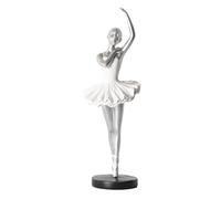 Generisch Statua ballerina statuetta in resina per piccole professioni, elegante decorazione per la casa, per davanzale della finestra, soggiorno, piano del tavolo, scrivania