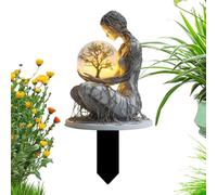 Generisch Statua della in acrilico 2D, paesaggio da giardino, vaso di