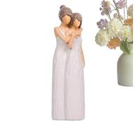 Generisch Statua della mamma e della figlia | Madre figlia Desktop ornamenti - momenti significativi della famiglia, adatto per il soggiorno e il soggiorno