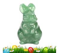 Generisch Statua di coniglio, coniglio pasquale - | Pocket Bunny Statue Crystals Osteration, cartoni animati, figura animale, decorazione per la casa, tavolo da scrivania