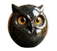 Generisch Statua di gufo - Tablet op Home - Creatura realistica della foresta | Display animale intagliato in resina, ideale per la libreria del soggiorno o la collezione decorativa