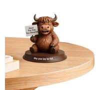 Generisch Statua di mucca, simpatica scultura decorativa, figura di mucca, per la decorazione di casa, bagno, cucina, ufficio, così come per alzata e tavolo