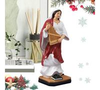 Generisch Statua sacra statuetta,statua musicista,scultura in resina "della musica e dei musicisti" - musicisti raffigurano statue religiose in resina per la prima comunione o cresima DAR