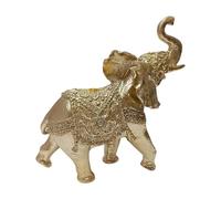 Generisch Statuetta decorativa a forma di elefante per la casa, in resina | Graziose statuette di elefanti, decorazione per la casa, per scrivania, interni, soggiorno, bagno, ingresso, ufficio