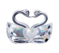 Generisch Statuetta di di - 5 x 1 x 5 cm Statua animale trasparente da collezione, decorazione unica per la casa, coppie, amiche, mogli, mogli e uomini