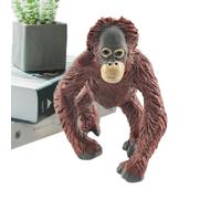 Generisch Statuette di primate, statuetta realistica di Orang-Utan | Famiglia di scimmie per bambini, adulti, ragazze, Natale, compleanno, vacanze, feste, decorazione della stanza