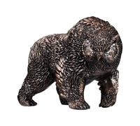 Generisch Statuina - Scultura rustica, pronta da collezione, design a forma di gufo in resina, moderna, per prato, giardino, terrazza, tavolo esterno