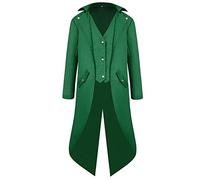 Generisch Steampunk Cappotto da uomo gotico frack giacca medievale abbigliamento vintage palazzo rinascimentale vittoriano lungo camminare uniforme per Halloween costume vampiro cosplay carnevale