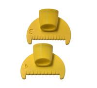 Generisch Stitching Guide Tool - 2 pezzi 3 mm & 4 mm Reusable 3D Printed Gauge for Hand Stitching, Knitting, Embroidery & Crafting Projects