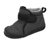 Generisch Stivaletti con suola piatta, morbidi e caldi, per l'inverno, alla moda, in cotone, per le principesse, grigio., 28.5 EU