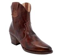 Generisch Stivaletti da donna in pelle, da cowboy, da equitazione, da donna, con chiusura lampo laterale, caffè, 37 EU