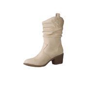 Generisch Stivali da donna bianchi - Stivaletti da donna con tacco rosa Stivali in pelle a tubo medio, scarpe caldi, stivali invernali leggeri in velluto, stivali da donna con tacco alla caviglia