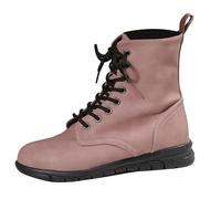 Generisch Stivali da donna per il tempo libero, in pelle, con lacci, leggeri, ortopedici, con cerniera, autunno, inverno, da donna, Colore: rosa., 38 EU