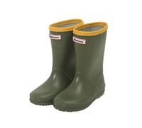 Generisch stivali da pioggia antiscivolo per bambini e bambine, scarpe per bambini, stivali invernali unisex impermeabili, verde, 34 EU