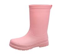 Generisch Stivali da pioggia da donna, in gomma antiscivolo da giardino, larghi, comodi, corti, con cinturino alla caviglia, scarpe da ginnastica da donna, Colore: rosa., 37 EU