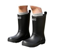 Generisch Stivali da pioggia leggeri per bambini per tutto l'anno, ideali per avventure e comfort sportivo, Nero , 33.5 EU