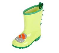 Generisch Stivali da pioggia ragazzi e ragazze antiscivolo e indossare bambini quattro stivali da pioggia bambini scolari casual scarpe di gomma tutte le scarpe da acqua all'aperto, verde, 28 EU
