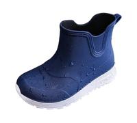 Generisch Stivali da pioggia ragazzi e ragazze antiscivolo e indossare bambini quattro stivali da pioggia bambini scolari casual moda tutte le scarpe da acqua all'aperto, Blu, 31 EU