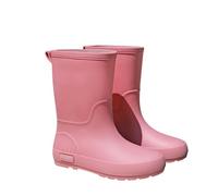 Generisch Stivali di gomma da donna a mezza altezza, scarpe da pioggia da donna, impermeabili, in gomma, piatte, spesse, in gomma, antiscivolo, a mezze gambe, casual, da pioggia, Colore: rosa., 35 EU