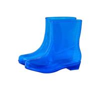 Generisch Stivali di gomma da donna, impermeabili, leggeri, da lavoro, da stalla, a mezza altezza, da pioggia, 01 blu., 40 EU