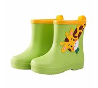 Generisch Stivali di gomma per bambini 20, stivali da pioggia Rain Boots a mezza gamba, impermeabili, stivali da pioggia, antiscivolo, per bambini, per la primavera, l'estate, verde, 25
