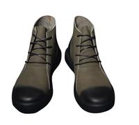 Generisch Stivali in pelle da uomo per attività all'aperto, invernali, da uomo, comodi, con lacci, protezione contro i piedi, per attività all'aria aperta, tinta unita, per il tempo libero, classici