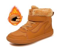 Generisch Stivali invernali alla moda per ragazze con isolamento caldo suola antiscivolo per bambini attivi, cachi, 33.5 EU