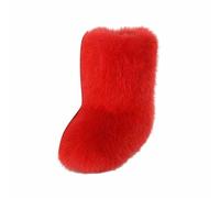 Generisch Stivali invernali da donna imbottiti di alta qualità con suola antiscivolo, gambale medio per una tenuta ottimale, calore nella stagione fredda, Colore: rosso, 38 EU