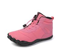 Generisch Stivali invernali per coppie, con suola interna rimovibile, suola robusta per una presa sicura su strade invernali, stivaletti occidentali da donna, scarpe foderate, Colore: rosa., 39 EU