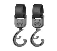 Generisch Stroller Hooks - Gancio organizer per carrozzina con orsetto cartoni animati, per sedia a rotelle, con design cartoni animati, per parco, escursioni e pendolarismo