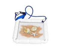 Generisch Strumento per setacciare la sabbia, cacciatore di tesori in rete, leggero, galleggiante, pratico accessorio da polso per Sea Shore River Lake Stream Outdoor Travel Park Playground Garden Se