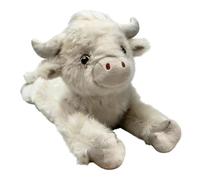 Generisch Stuffed Animal Cow - Plush PP Cotton 40 x 25 x 15 cm | Lying Pose Soft Cow Plush Pillow | Farm Animal Ornament for Boys Girls Kids for Birthday Christmas Home Decor Divano and Car Interior