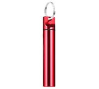 Generisch Stuzzicadenti, valigetta da viaggio, stuzzicadenti, in lega di alluminio, dispenser per contenitori | Elegante secchio per dentifrici, per ristoranti, uffici, Colore: rosso, descrizione