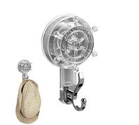 Generisch Suction Cup Towel Hook - Heavy Duty Suction Hangers, Heavy Duty and Removable, Strong Towel Holder | Punch Free And Ship Wheel Shape Hook for Kitchen, Window, Door, Bathrooms