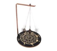 Generisch Supporto a pendolo di cristallo con 18 | sfera di cristallo pentagramma | display di cristallo in legno | supporto per ornamenti da strega, pietre, rocce, supporto per pendolo di cristallo