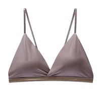 Generisch Supporto completo senza cuciture a fascia senza cuciture reggiseno senza spalline da donna in seta di ghiaccio con design senza schiena, senza ferretto set da donna, grigio., S